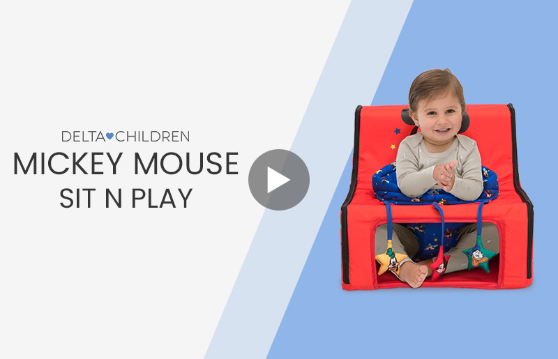 Mickey Mouse Sit N Play Portable Activity Seat for | Delta